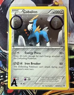 2 Swirl! Cobalion 84/101 Cosmos Holo Rare Noble Victories Pokemon Card NM A - Image 1