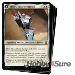 Prowl, Stoic Strategist X4 M/NM Magic: The Gathering MTG Transformers - Image 1