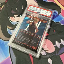 2025 MTG FINAL FANTASY CHARACTER BORDERLESS-SURGE FOIL PROMPTO ARGENTUM PSA 10 - Image 2