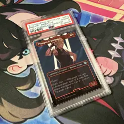2025 MTG FINAL FANTASY CHARACTER BORDERLESS-SURGE FOIL PROMPTO ARGENTUM PSA 10 - Image 3