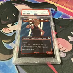 2025 MTG FINAL FANTASY CHARACTER BORDERLESS-SURGE FOIL PROMPTO ARGENTUM PSA 10 - Image 4