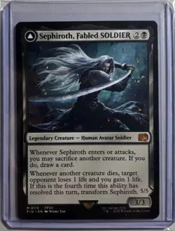 MTG Final Fantasy Sephiroth Fabled Soldier One Winged Angel - Image 1