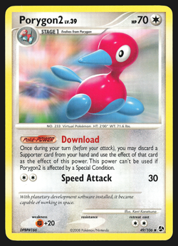 Porygon 2 49/106 Diamond & Pearl Great Encounters Pokemon Card MP - Image 1