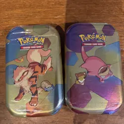 2 x Pokemon TCG Scarlet & Violet 151 Mini Tin - Arcanine & Omanyte and Slowpoke - Image 1