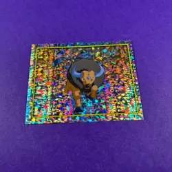 Pokemon Tauros Merlin Sticker Holo 119 Prism Series 2 Vintage Sticker - Image 1