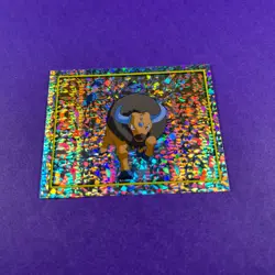 Pokemon Tauros Merlin Sticker Holo 119 Prism Series 2 Vintage Sticker - Image 2