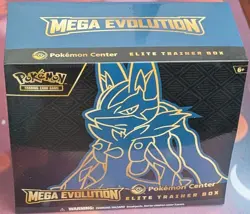 Pokemon Mega Evolutions Pokemon Center ETB Lucario Sealed - Image 1