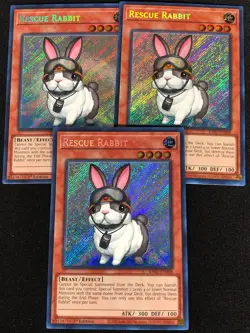 Yugioh Rescue Rabbit RA02-EN008 1ST SECRET X3 (NM) - Image 1