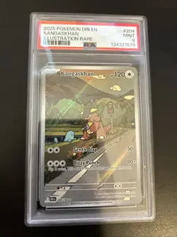 PSA 9 MINT Kangaskhan 204/182 Illustration Rare Destined Rivals Pokemon Card - Image 1