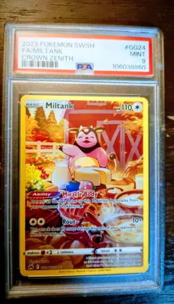 Pokemon Card Miltank GG24/GG70 PSA #9 Crown Zenith: Galarian Gallery - Image 1