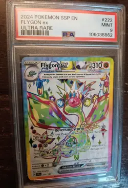 Pokemon Surging Sparks PSA #9 Flygon EX Ultra Rare Card #222 - Image 2