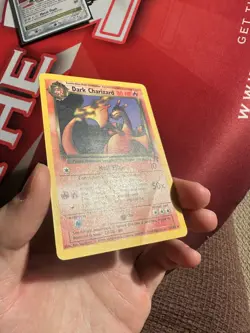 DARK CHARIZARD 21/82 Team Rocket NON HOLO RARE Unlimited WOTC Pokemon TCG card - Image 2