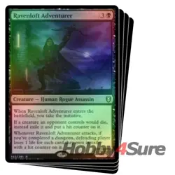Foil Ravenloft Adventurer X4 MTG Commander Legends: Battle For Baldur's Gate - Image 1