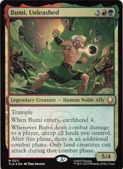 Bumi, Unleashed - FOIL - M Avatar: The Last Airbender 211 - MTG - Image 1