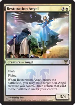 [1x] Restoration Angel - Foil - Launch Promo Slight Play, English Pre-Release Pr - Image 1
