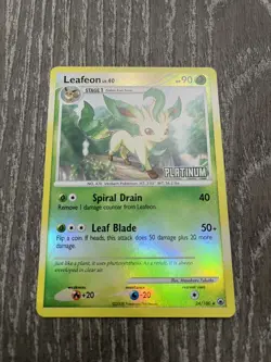 Leafeon 24/100 - Majestic Dawn - Reverse Holo Rare Platinum Stamped 2008 Pokemon - Image 1