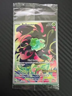 Pokemon TCG Bulbasaur 133/132 English Mega Evolution Stamped Promo Sealed NM - Image 1