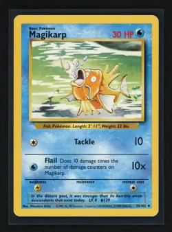 Magikarp 35/102 Pokemon TCG Base Set Unlimited WOTC NM - Image 1