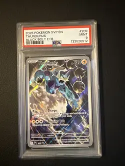 2025 Pokemon SVP Thundurus Black Bolt ETB Promo 209 PSA 9 - Image 1