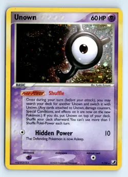 Pokemon Unown (N) #N/28 Unseen Forces tcg Holo Rare LP - Image 1