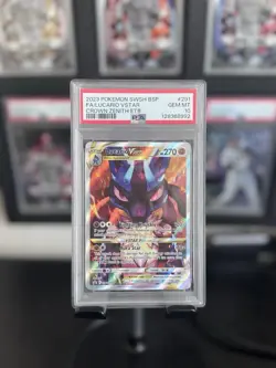 2023 Pokemon SWSH BSP FA/Lucario VStar Crown Zenith ETB #291 PSA 10 - Image 1