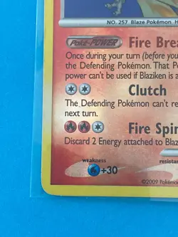 Pokemon Blaziken 3/127 Reverse Holo | Platinum | Rare | Lightly Played LP - Image 4