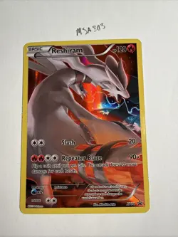 Pokemon TCG Reshiram XY74 Full Art Holo Black Star Promo - Image 1