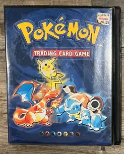 Vintage 1999 Pokemon Official Card Game Nintendo WOTC Binder Base Set 4 Pocket - Image 1
