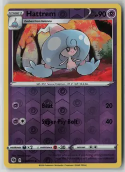 Hattrem 019/073 Pokemon Champion's Path Reverse Holo Card Near Mint (NM) 2 - Image 1