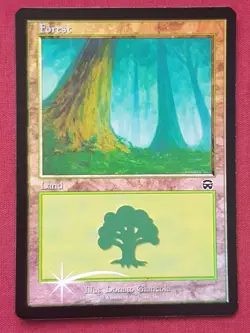 Magic The Gathering MERCADIAN MASQUES FOIL FOREST 347 land card MTG - Image 1