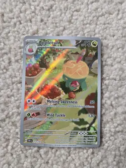Pokemon TCG Appletun 211/191 Surging Sparks Full Art Holo Card Illustration Rare - Image 1