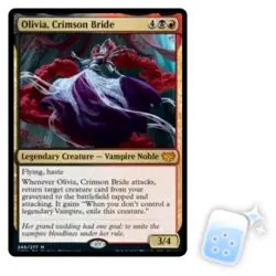 OLIVIA, CRIMSON BRIDE Innistrad: Crimson Vow VOW Magic MTG MINT CARD - Image 1