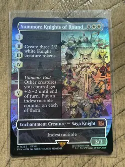 Summon: Knights of Round (Borderless) Final Fantasy Foil - Image 1