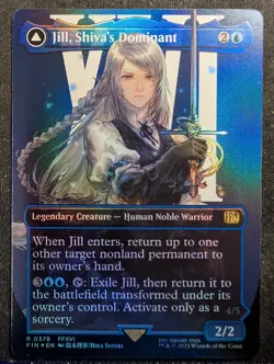 Jill, Shiva's Dominant / Shiva - Foil Borderless - UB: Final Fantasy (MTG) - Image 1