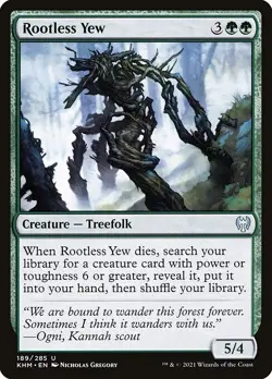 [MTG] Rootless Yew (189) (KHM) NM - Image 1
