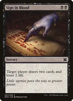 [MTG] Sign in Blood (097) (MM2) NM - Image 1