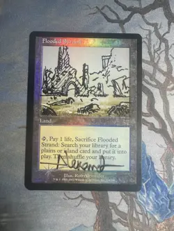 Flooded Strand Onslaught Foil LP Signed Altered - Image 1