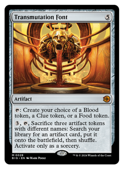 MTG - Transmutation Font - Mythic - Thunder Junction Big Score (BIG) - M/NM - Image 1