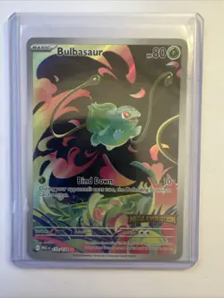 Pokemon TCG Bulbasaur #133/132 Illustration Rare Stamped Promo Mega E - NM - Image 1