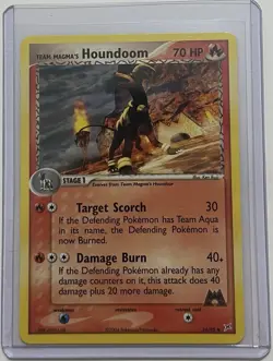 Pokemon Team Magma’s Houndoom 34/95 - EX TM vs TA - 2004 - Non-Holo - NM - Image 1