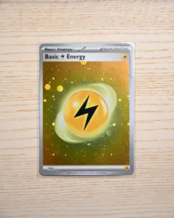 Pokemon TCG 151 HD SVE 004 Lightning Energy - 0 SWIRLS - NEAR MINT - Image 1