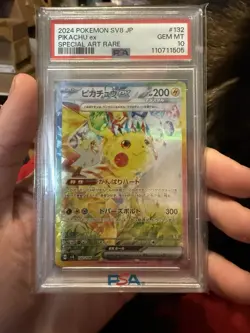 2024 POKEMON JPN SV8-SUPER ELECTRIC BREAKER SPECIAL ART RARE PIKACHU EX PSA 10 - Image 1