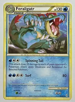 Feraligatr 25/95 (LP) Rare HeartGold & Silver: Call Of Legends 2011 Pokemon Card - Image 1