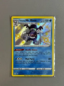 Galarian Mr. Rime SV021/SV122 Shining Fates Shiny Holo Pokemon TCG Card - Image 1
