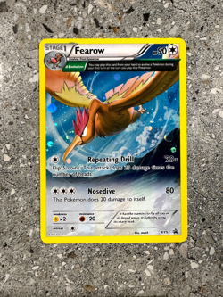 Pokemon TCG Cards Fearow XY57 Black Star Full Art Holo Promo - Image 1