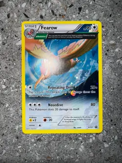 Pokemon TCG Cards Fearow XY57 Black Star Full Art Holo Promo - Image 3
