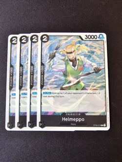 4x ST06-010 Helmeppo Playset Non-Foil - One Piece Card Game TCG - PRB-01 English - Image 1
