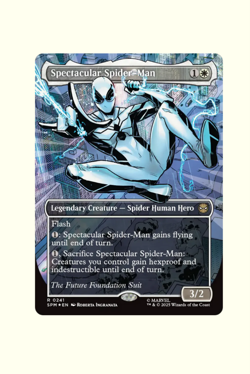 MTG Spectacular Spider-Man (0241) (Borderless) (Textured Foil) - Image 1
