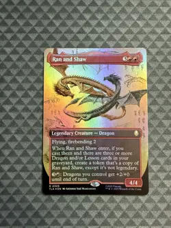 MTG Ran and Shaw #0325 Foil Borderless Rare Avatar: The Last Airbender (TLA) - Image 1