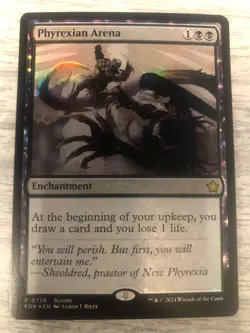 MTG Magic 1 x Phyrexian Arena #728 x 1 - MTG FDN - ENGLISH - FOIL FREE SHIPPING - Image 1